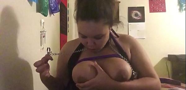  My first time using nipple clamps